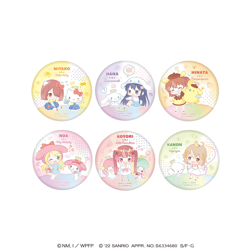 私に天使が舞い降りた！×サンリオキャラクターズ 缶バッジ（全6種+シークレット）