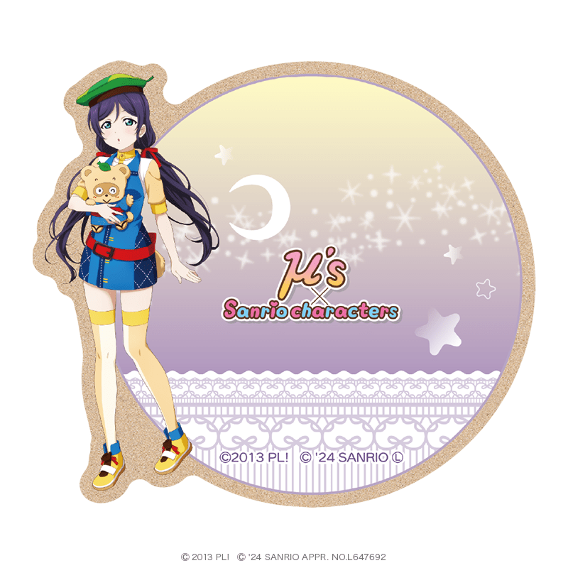 ラブライブ！×サンリオキャラクターズ ウッドコースター 東條希×ぽこぽん日記