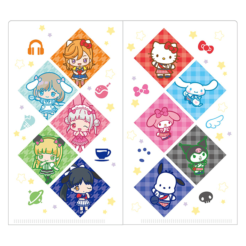 ラブライブ！スーパースター!!×サンリオキャラクターズ 抗菌クリアケース