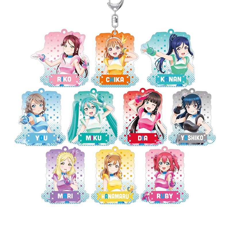 ラブライブ！サンシャイン!!×初音ミク アクリルキーホルダー BANZAI! digital trippers ver.（全10種）