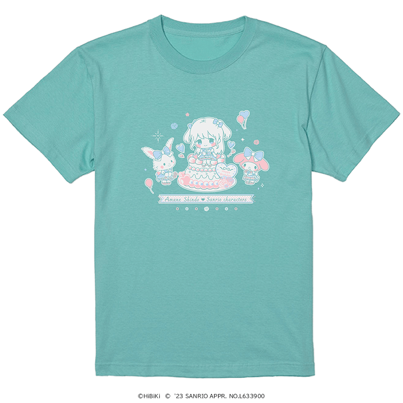 進藤あまね×サンリオキャラクターズ Tシャツ Birthday ver.（FREE）
