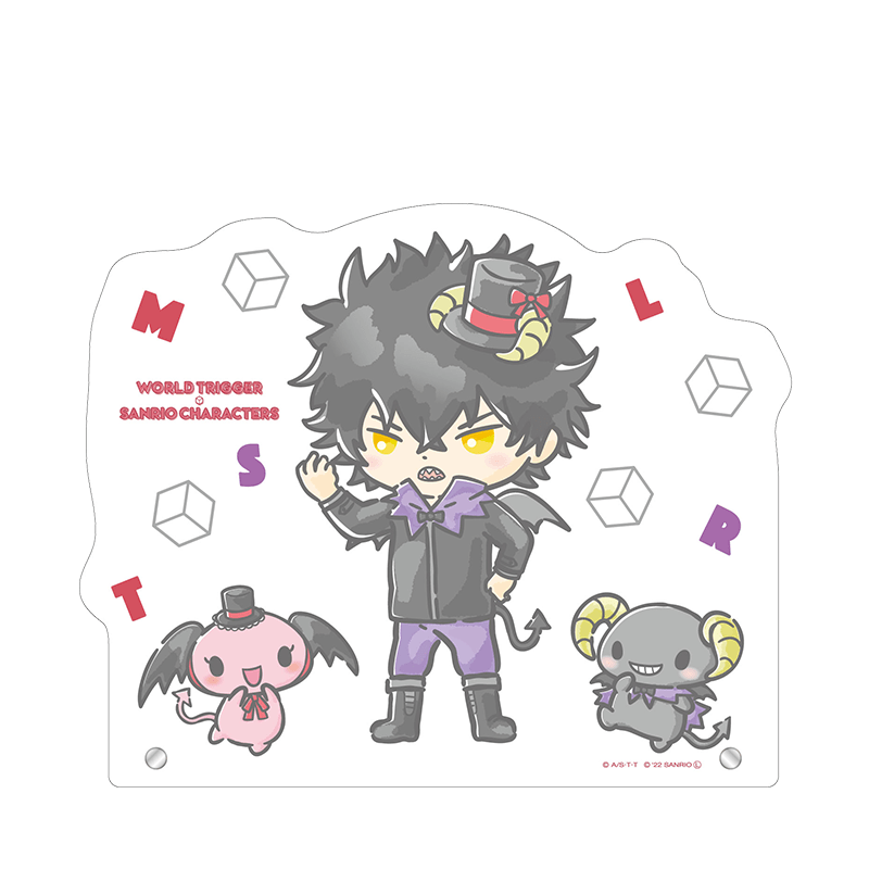 ワールドトリガー×サンリオキャラクターズ BIGアクリルスタンド 影浦 雅人×ルロロマニック