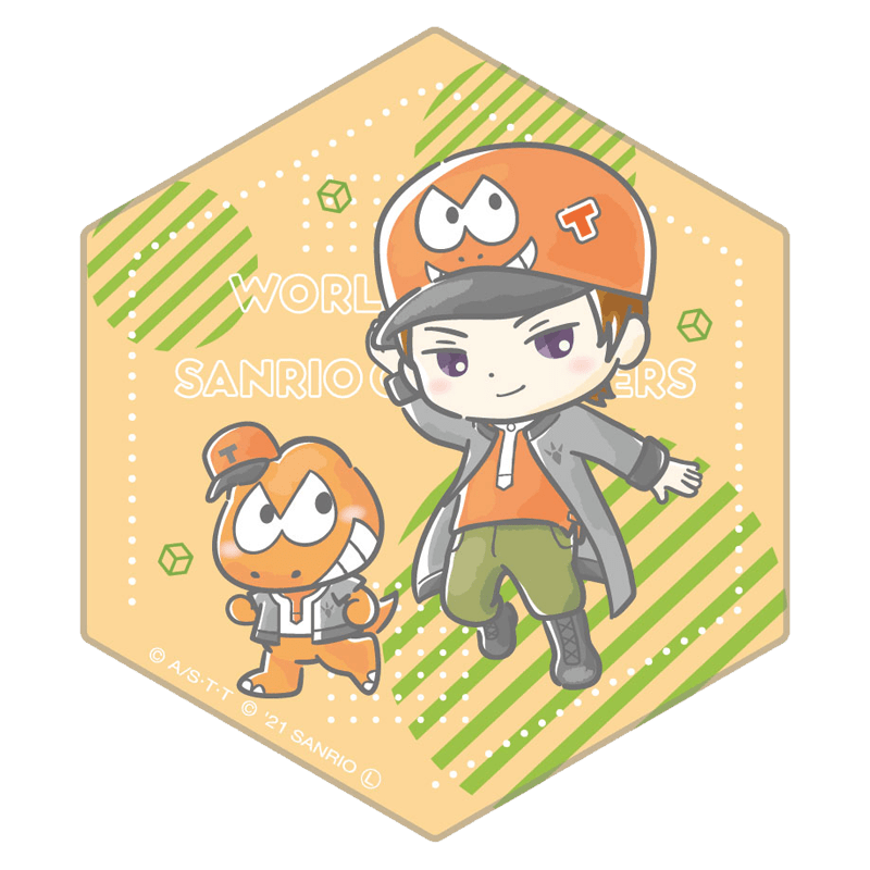 ワールドトリガー×サンリオキャラクターズ vol.2 六角陶器コースター 荒船 哲次