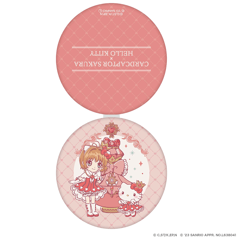 カードキャプターさくら×サンリオキャラクターズ 合皮ミラー パフュームver. さくら×ハローキティ
