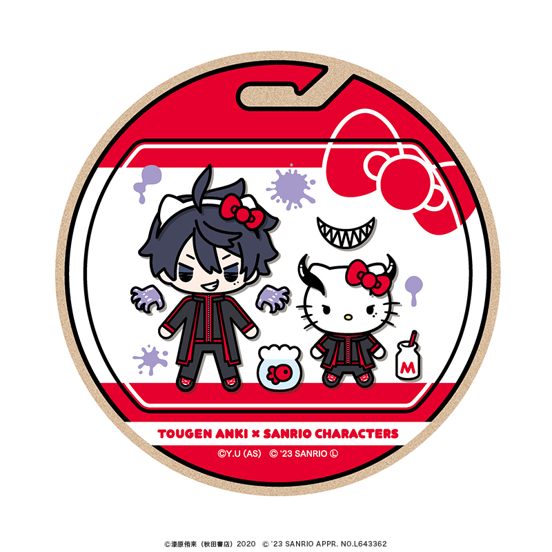 桃源暗鬼×サンリオキャラクターズ ウッドコースター ミニキャラver. 一ノ瀬 四季×ハローキティ