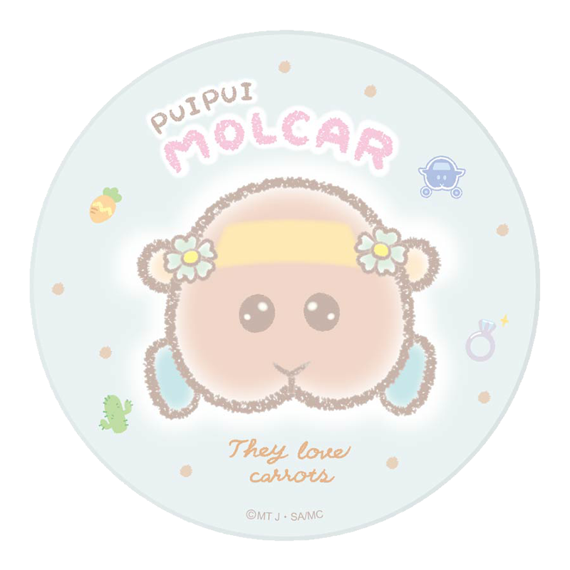 PUI PUI モルカー -DesignProduced by Sanrio- 陶器コースター チョコ