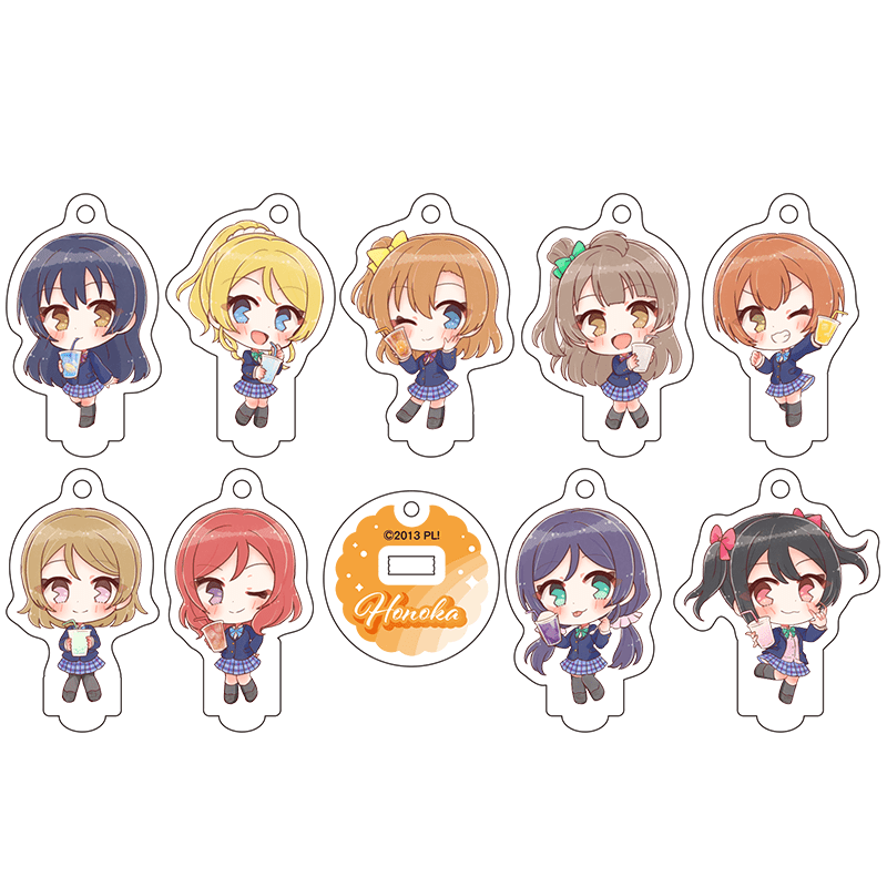 ラブライブ！ ミニアクリルスタンドキーホルダー (イラスト：さんざし) (全9種）