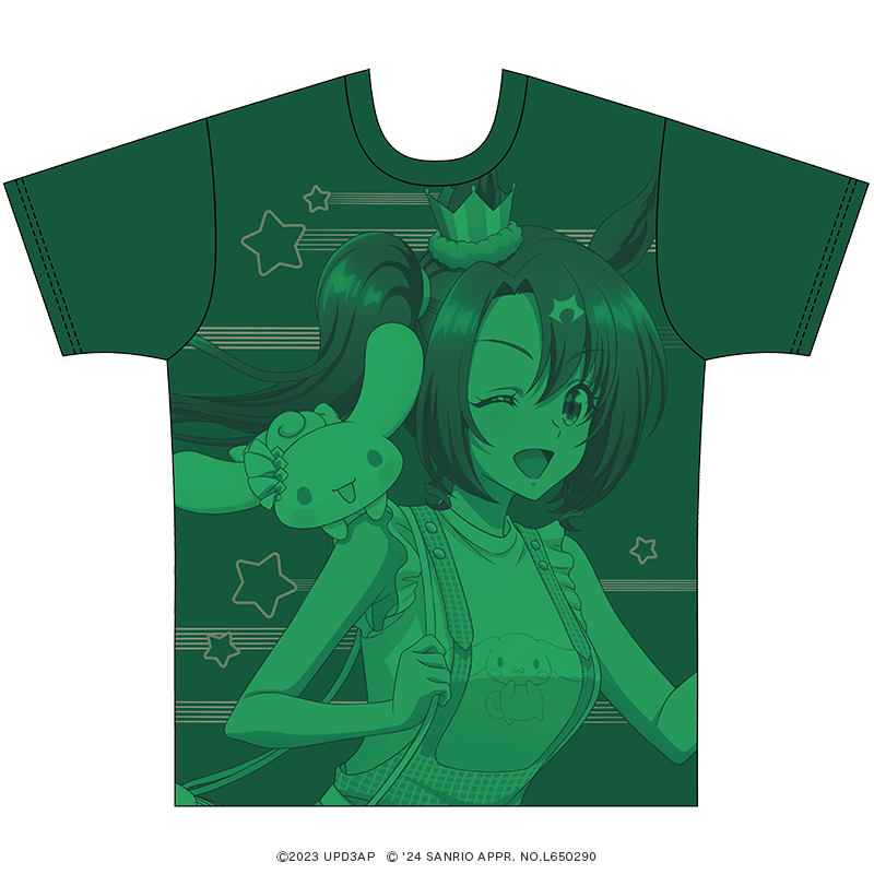TVアニメ『ウマ娘 プリティーダービー Season 3』×サンリオキャラクターズ カラーTシャツ サトノクラウン×シナモロール