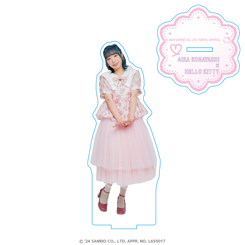 小林愛香×サンリオキャラクターズ アクリルスタンド 小林愛香×ハローキティ ピンクver.