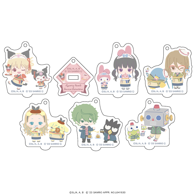 リコリス・リコイル×サンリオキャラクターズ ミニアクリルスタンドキーホルダー ミニキャラver.（全6種）