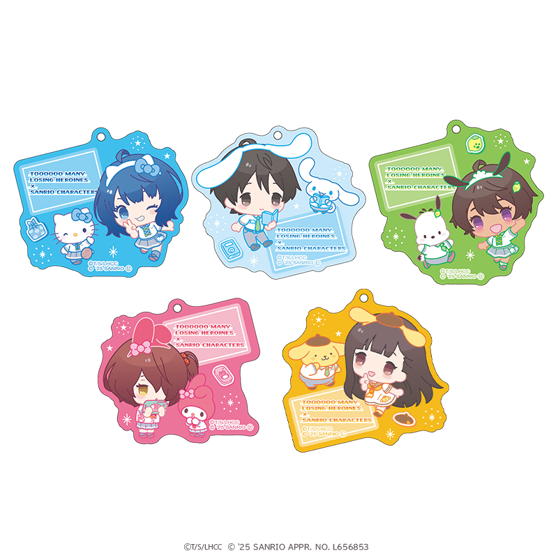負けヒロインが多すぎる！×サンリオキャラクターズ アクリルキーホルダー ミニキャラver.（全5種）