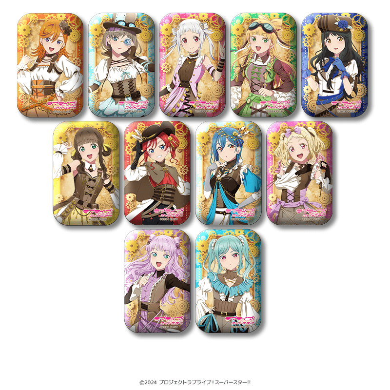 ラブライブ！スーパースター!! スクエア缶バッジ スチームパンクver.（全11種）