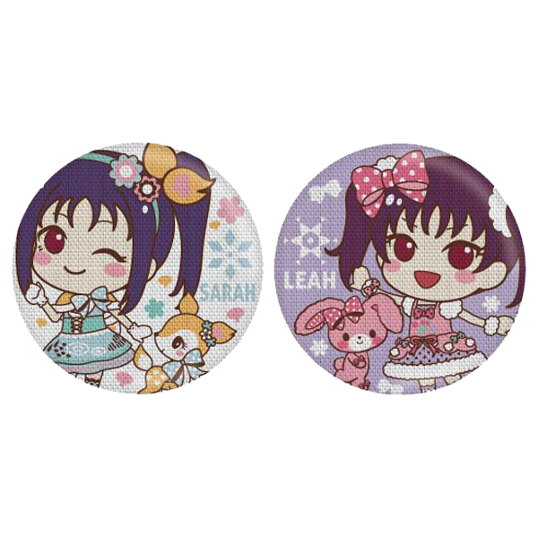 ラブライブ！シリーズ×サンリオキャラクターズ 刺繍缶バッジ Saint Snow ver.（全２種）