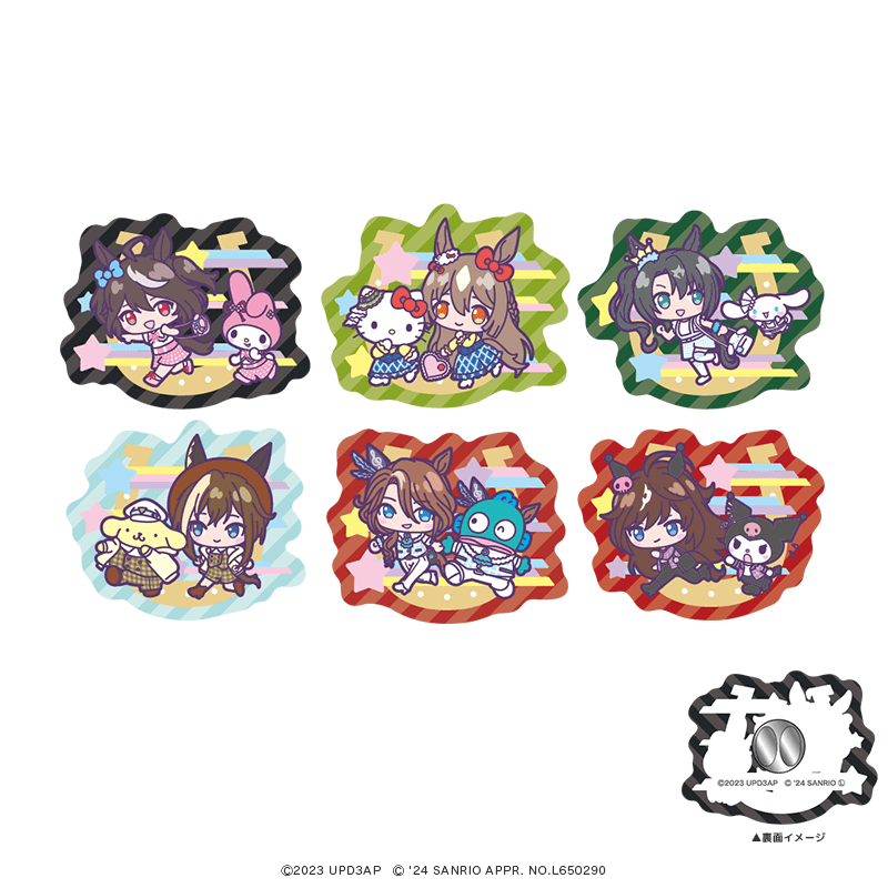TVアニメ『ウマ娘 プリティーダービー Season 3』×サンリオキャラクターズ アクリルピンバッジ ミニキャラver.（全6種）