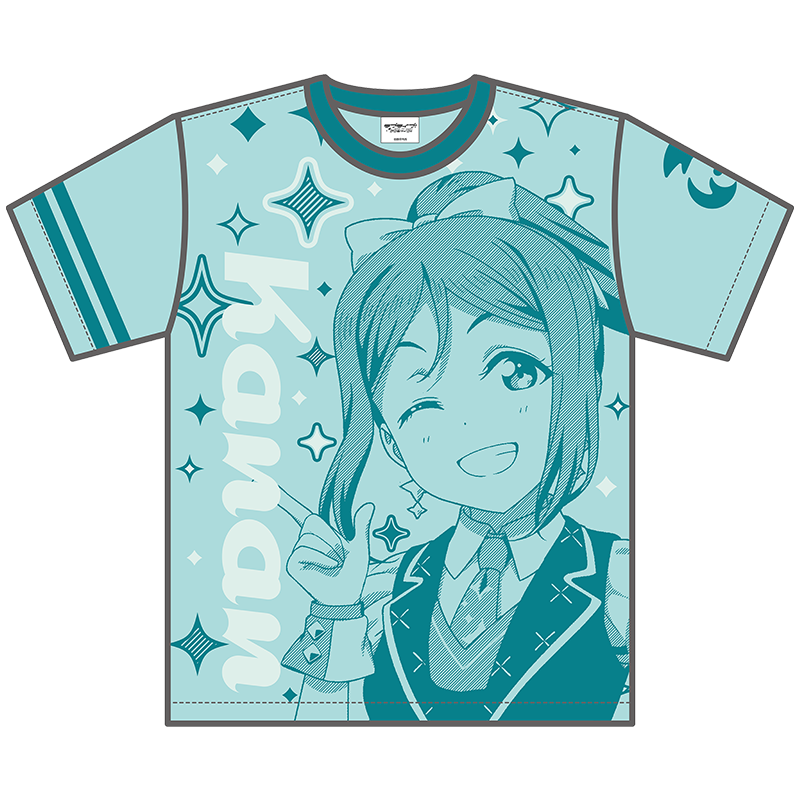 ラブライブ！サンシャイン!! カラーTシャツ KU-RU-KU-RU Cruller! ver. 果南