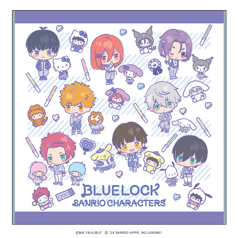 ブルーロック×サンリオキャラクターズ ハンドタオル  ミニキャラver.