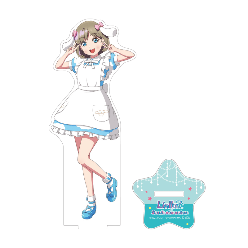 ラブライブ！スーパースター!!×サンリオキャラクターズ アクリルスタンド 唐可可×シナモロール