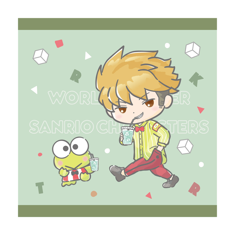 ワールドトリガー×サンリオキャラクターズ vol.2 ハンドタオル 諏訪 洸太郎