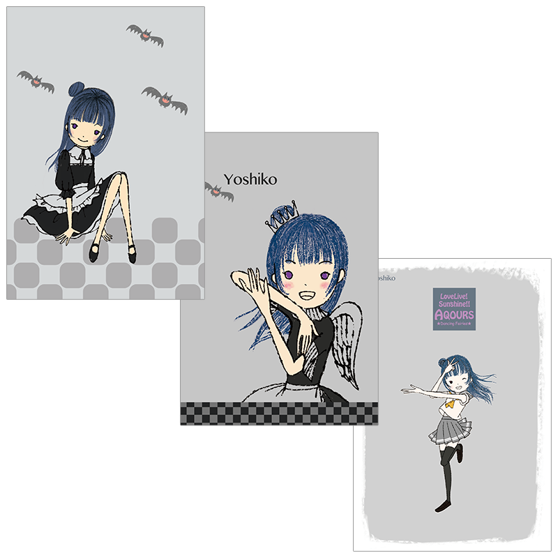 シンジカトウ×ラブライブ！サンシャイン!! ポストカード 善子 3枚セット