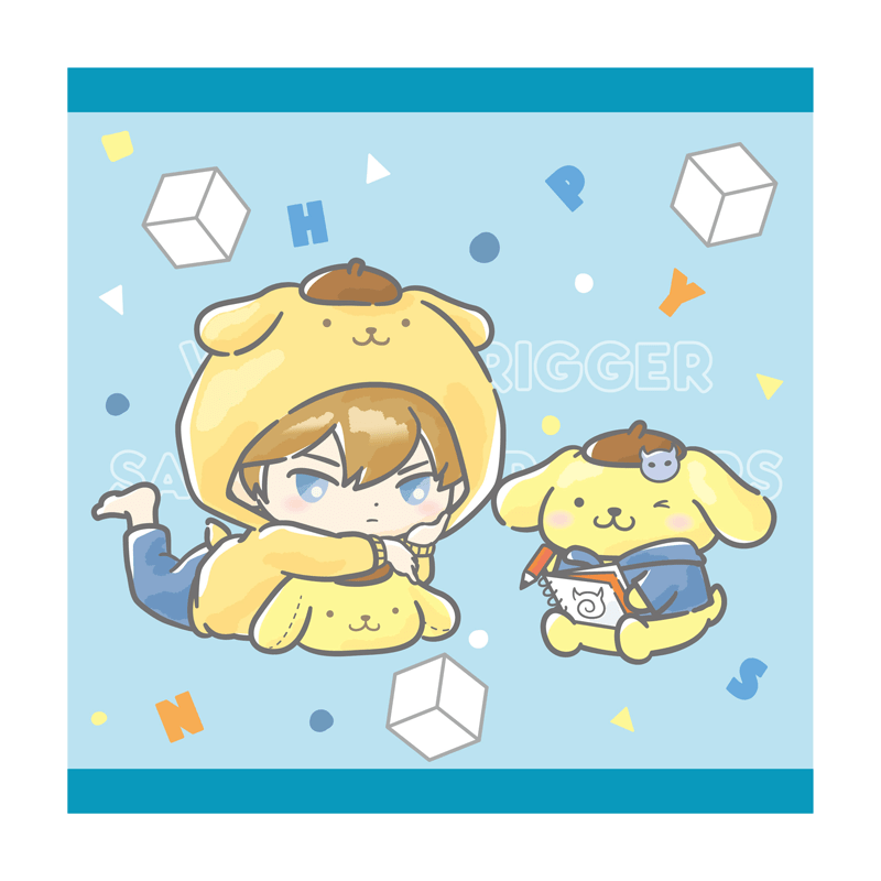 ワールドトリガー×サンリオキャラクターズ vol.2 ハンドタオル ヒュース