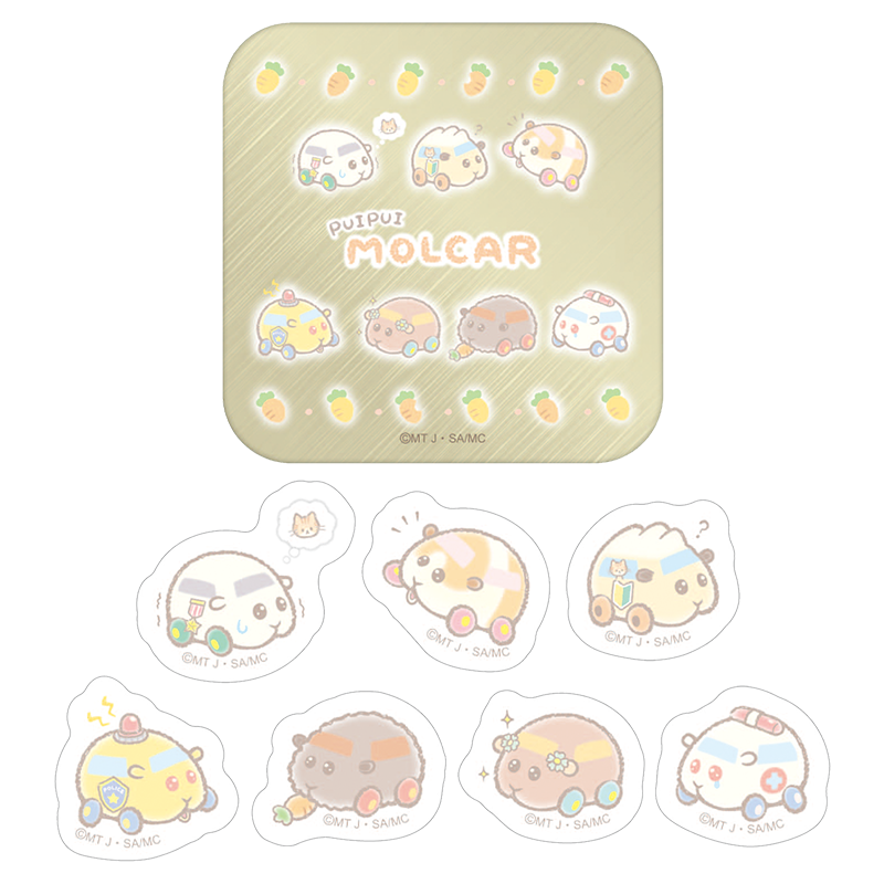 PUI PUI モルカー -DesignProduced by Sanrio- 缶入りフレークシール