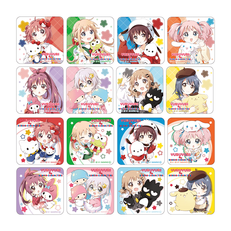 ゆるゆり×サンリオキャラクターズ アクリルマグネット（全16種）