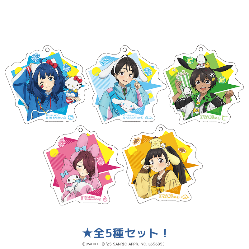 負けヒロインが多すぎる！×サンリオキャラクターズ アクリルキーホルダー（全5種セット）
