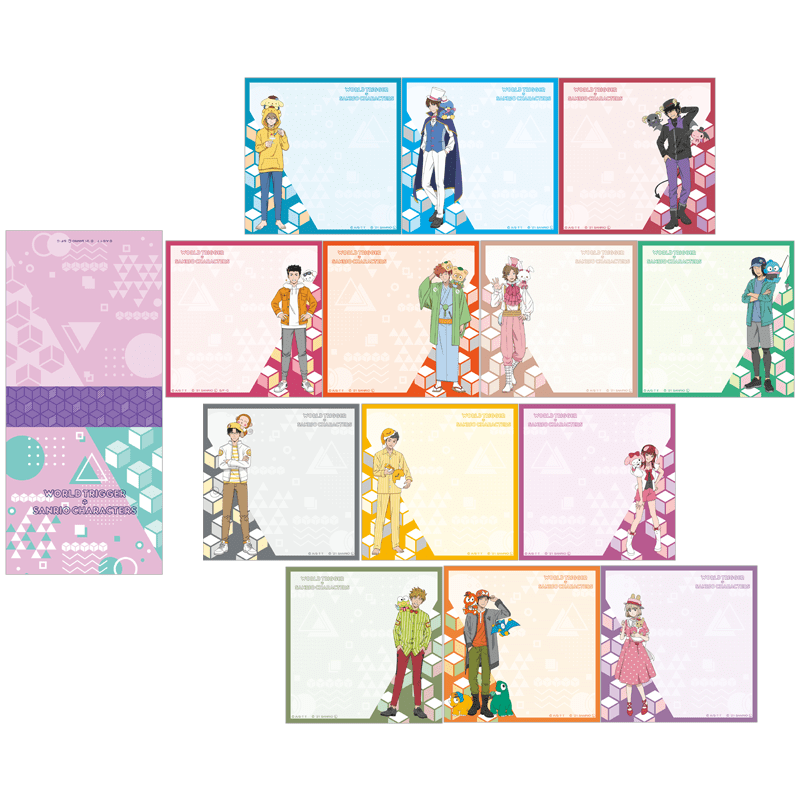 ワールドトリガー×サンリオキャラクターズ vol.2 ブロックメモ