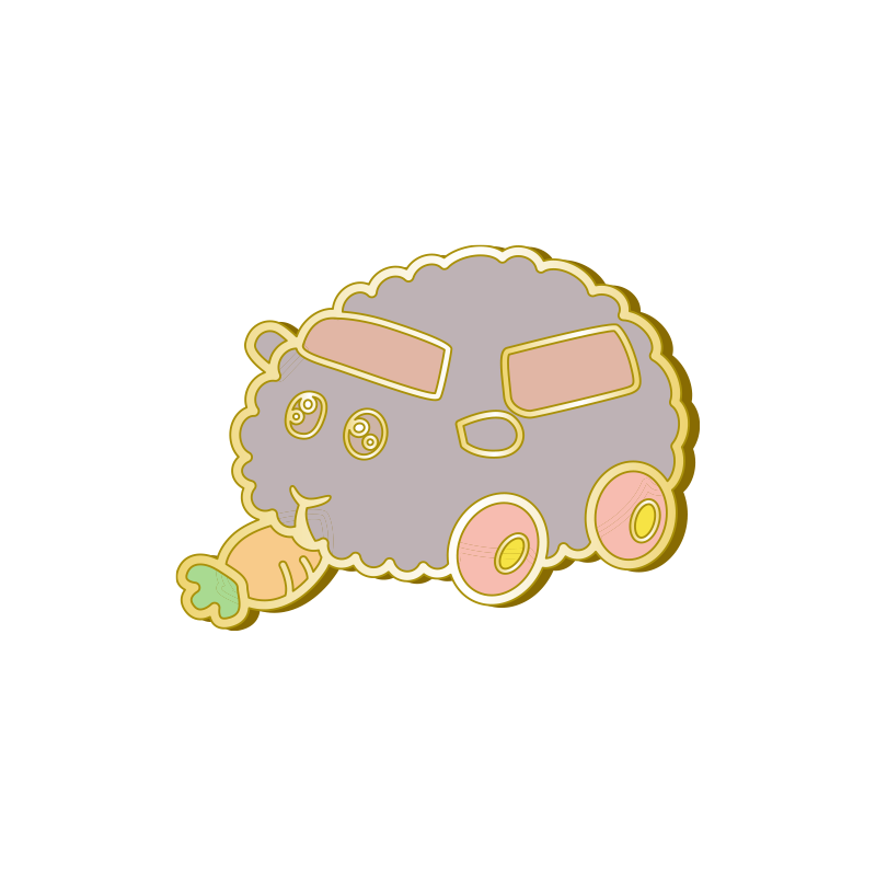 PUI PUI モルカー-DesignProduced by Sanrio- ピンバッジ テディ