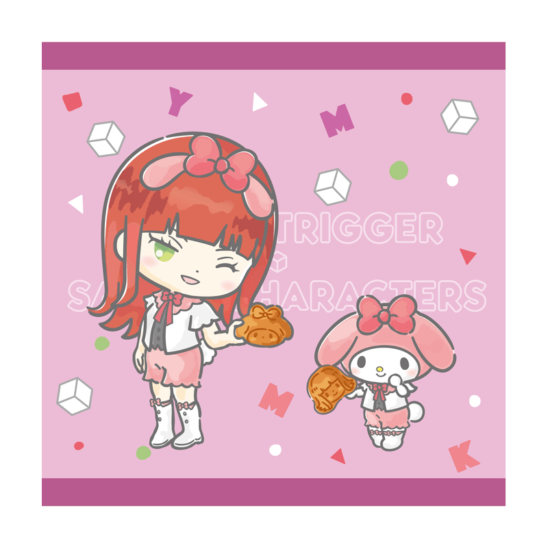 ワールドトリガー×サンリオキャラクターズ vol.2 ハンドタオル 香取 葉子