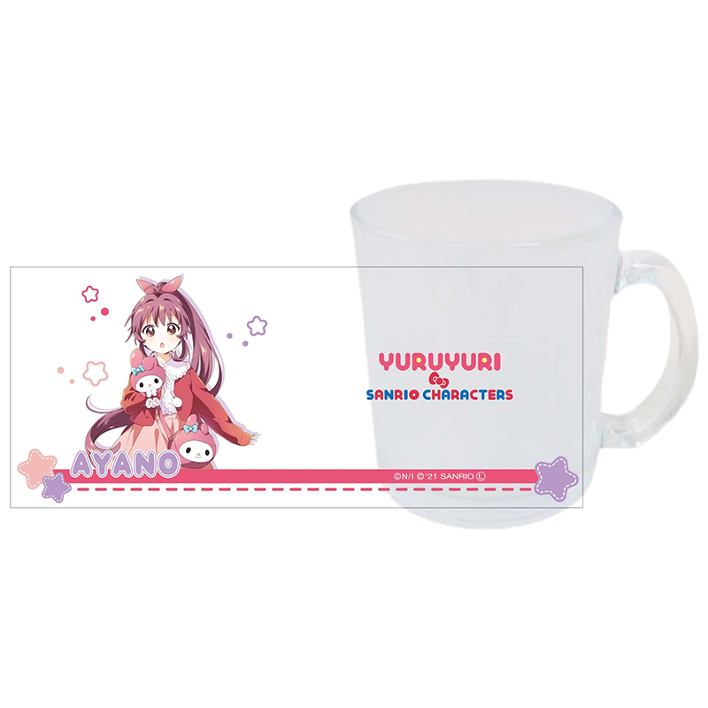 ゆるゆり×サンリオキャラクターズ すりガラスマグカップ 綾乃