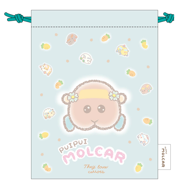 PUI PUI モルカー -DesignProduced by Sanrio- 巾着 チョコ