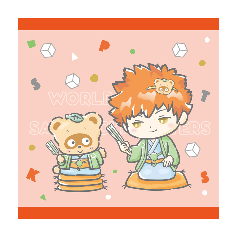 ワールドトリガー×サンリオキャラクターズ vol.2 ハンドタオル 水上 敏志