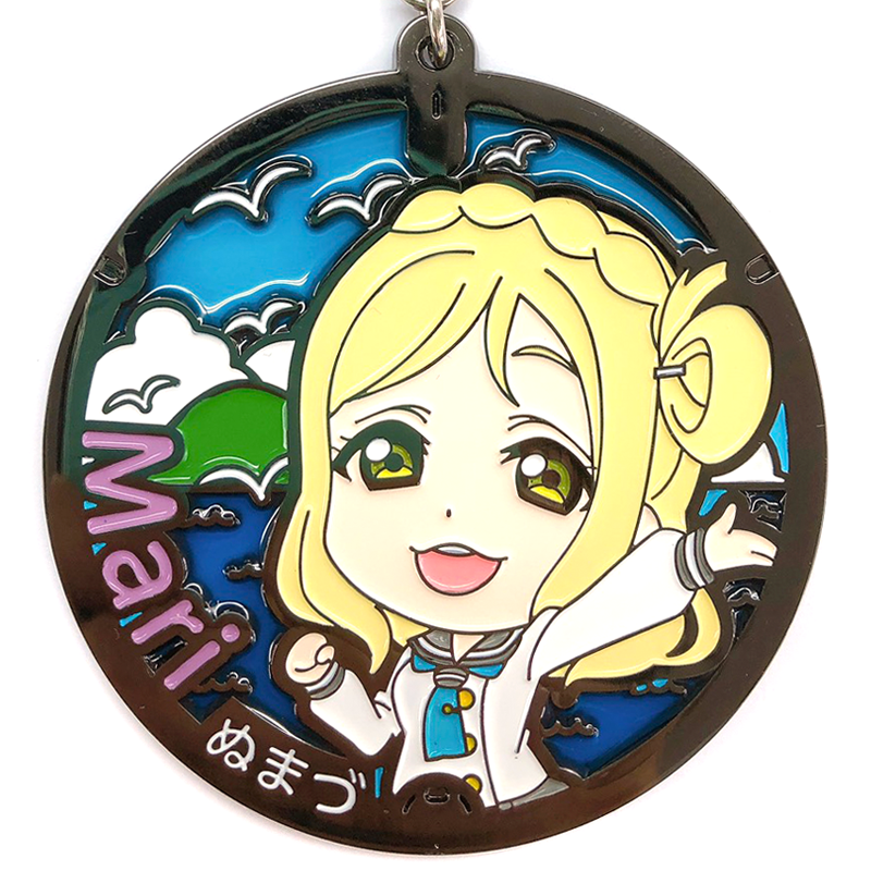 ラブライブ！サンシャイン!! ステンドグラスキーホルダー 沼津マンホールver. 鞠莉