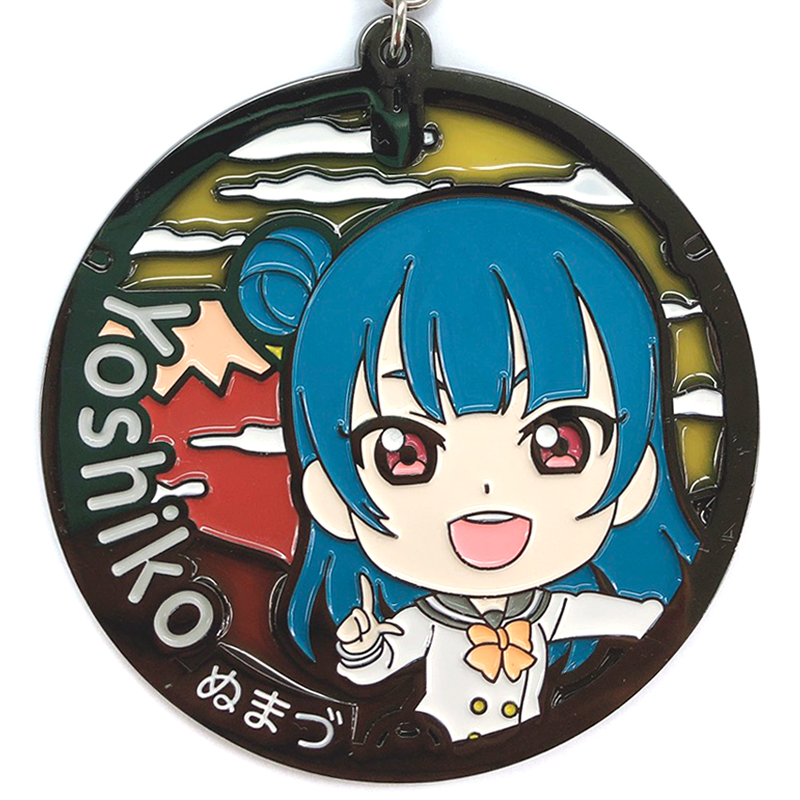 ラブライブ！サンシャイン!! ステンドグラスキーホルダー 沼津マンホールver. 善子