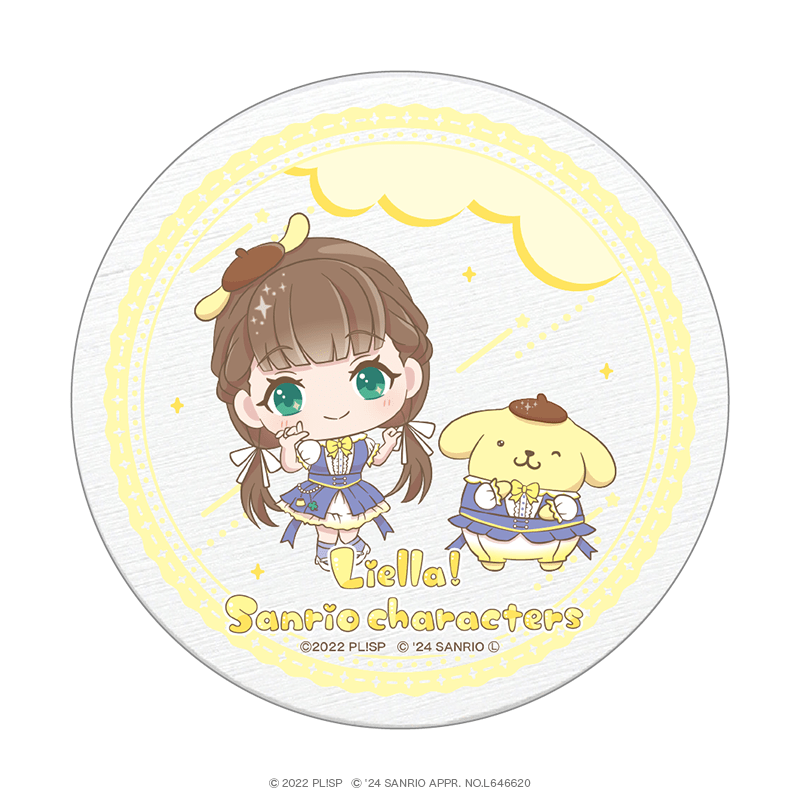 ラブライブ！スーパースター!!×サンリオキャラクターズ vol.3 白雲石コースター ミニキャラver. 桜小路きな子×ポムポムプリン
