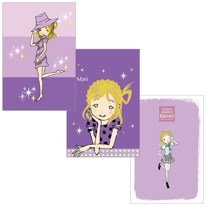 シンジカトウ×ラブライブ！サンシャイン!! ポストカード 鞠莉 3枚セット