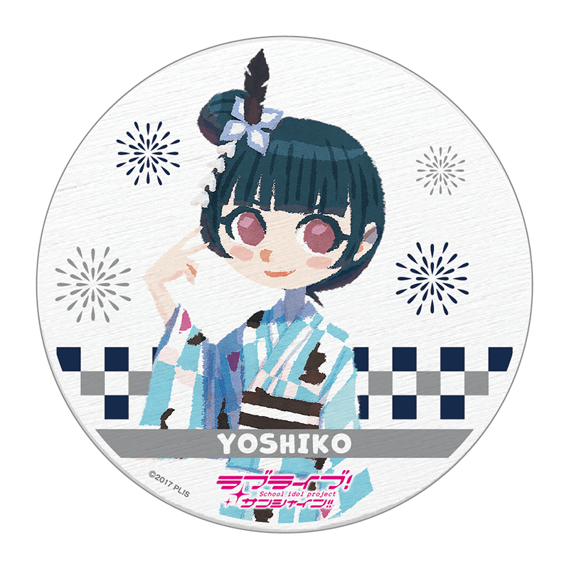 ラブライブ！サンシャイン!! 白雲石コースター 浴衣ver. 津島善子（イラスト:ヒョーゴノスケ）