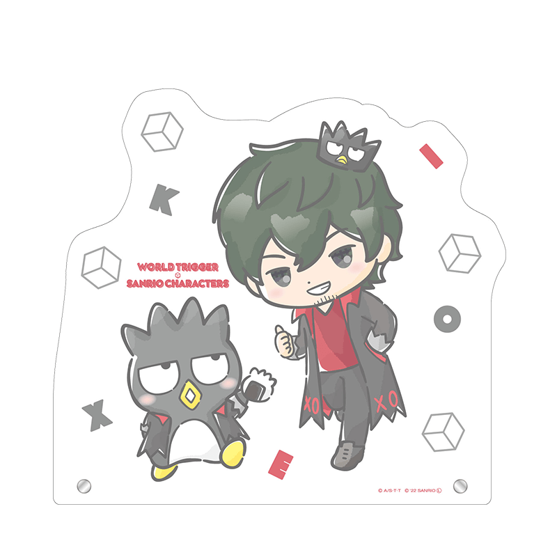 ワールドトリガー×サンリオキャラクターズ BIGアクリルスタンド 太刀川 慶×バッドばつ丸