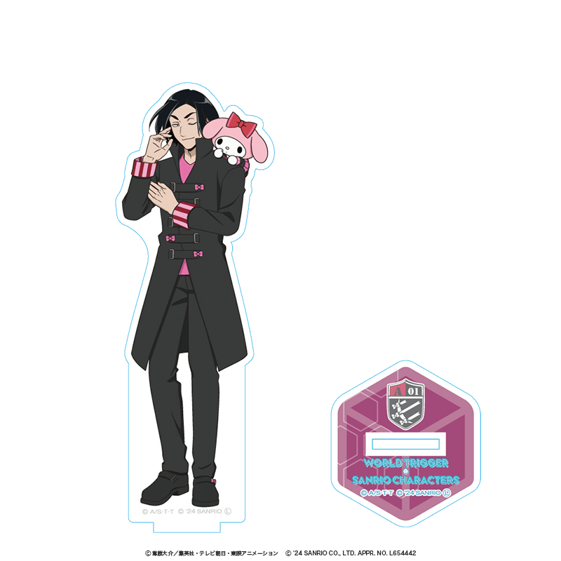 ワールドトリガー×サンリオキャラクターズ アクリルスタンド 唯我尊×マイメロディ