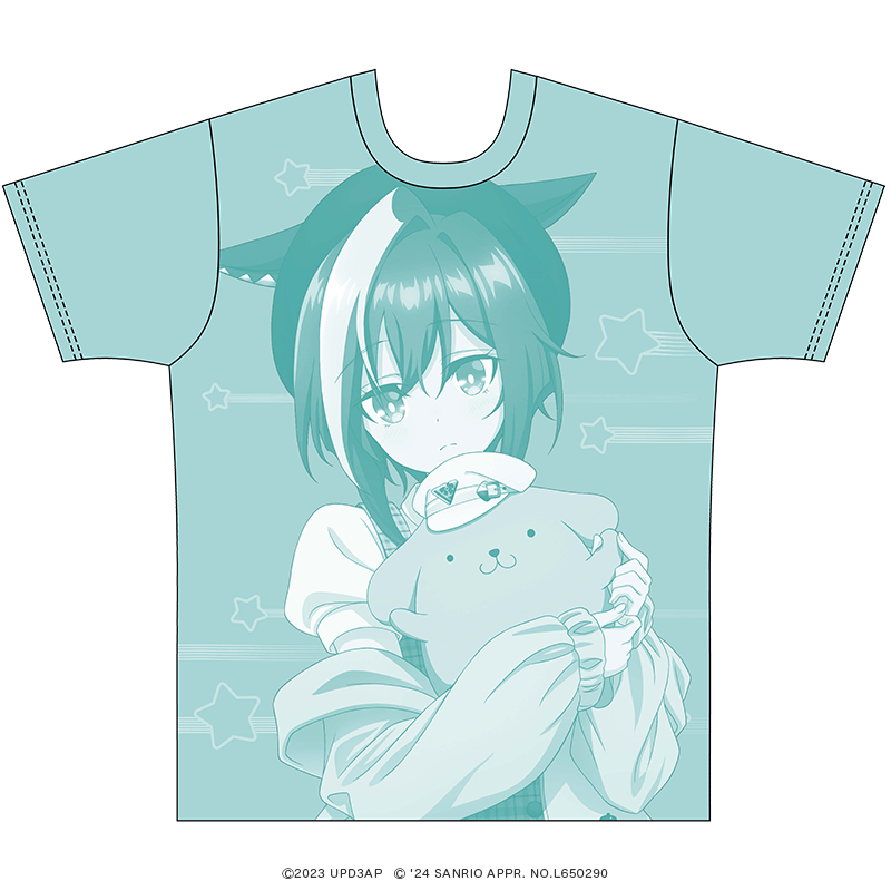 TVアニメ『ウマ娘 プリティーダービー Season 3』×サンリオキャラクターズ カラーTシャツ シュヴァルグラン×ポムポムプリン