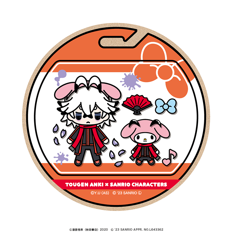 桃源暗鬼×サンリオキャラクターズ ウッドコースター ミニキャラver. 手術岾 ロクロ×マイメロディ