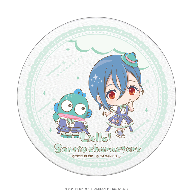 ラブライブ！スーパースター!!×サンリオキャラクターズ vol.3 白雲石コースター ミニキャラver. 若菜四季×ハンギョドン
