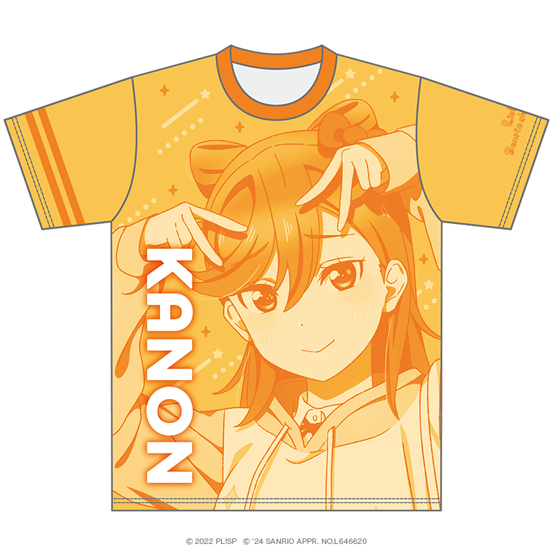 ラブライブ！スーパースター!! カラーTシャツ 澁谷かのん×ハローキティ 放課後ver. 