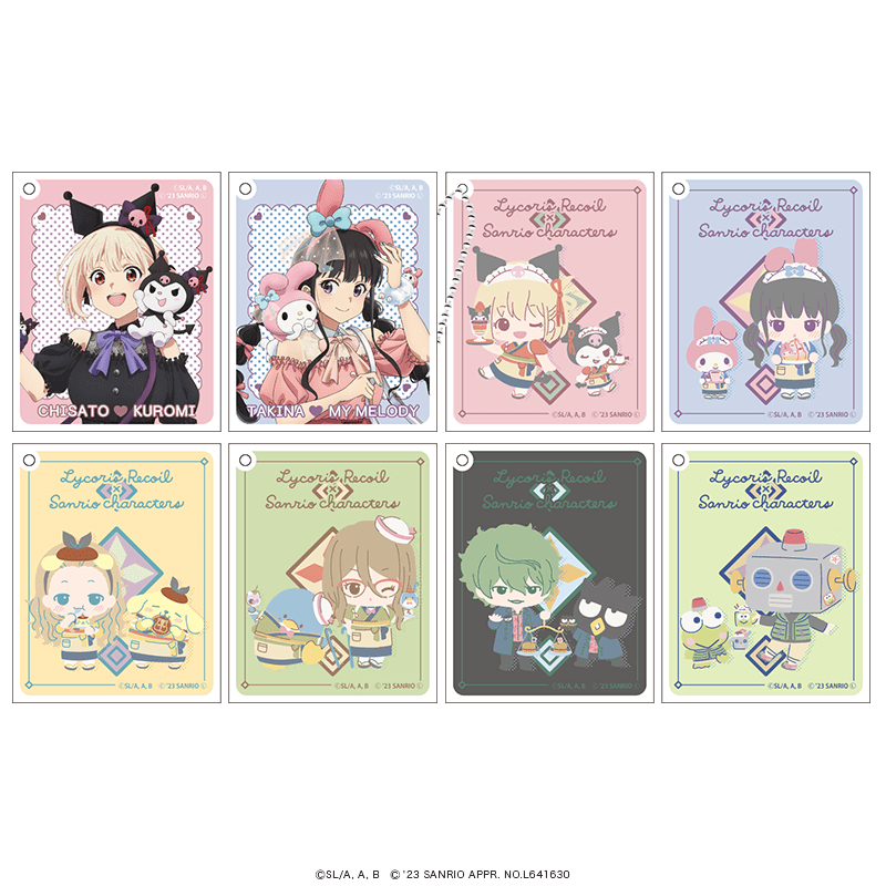 リコリス・リコイル×サンリオキャラクターズ 立体アクリルキーホルダー（全8種）