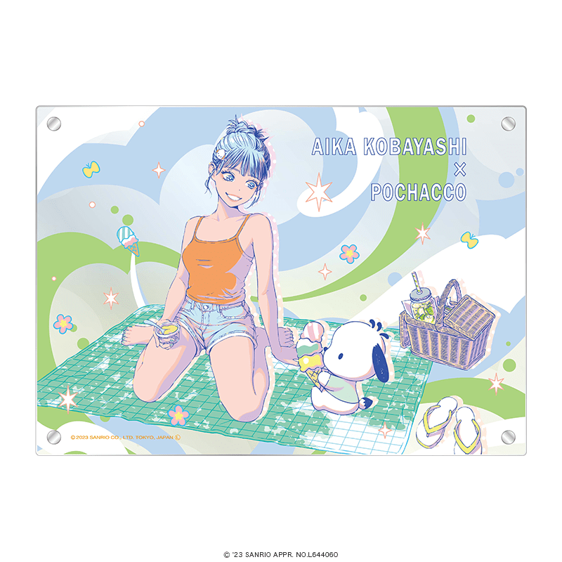 小林愛香×サンリオキャラクターズ メモリアル3層アクリルボード 小林愛香×ポチャッコ