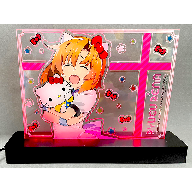 ひぐらしのなく頃に卒×サンリオキャラクターズ 光るアクリルパネル レナ
