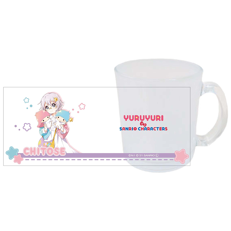 ゆるゆり×サンリオキャラクターズ すりガラスマグカップ 千歳