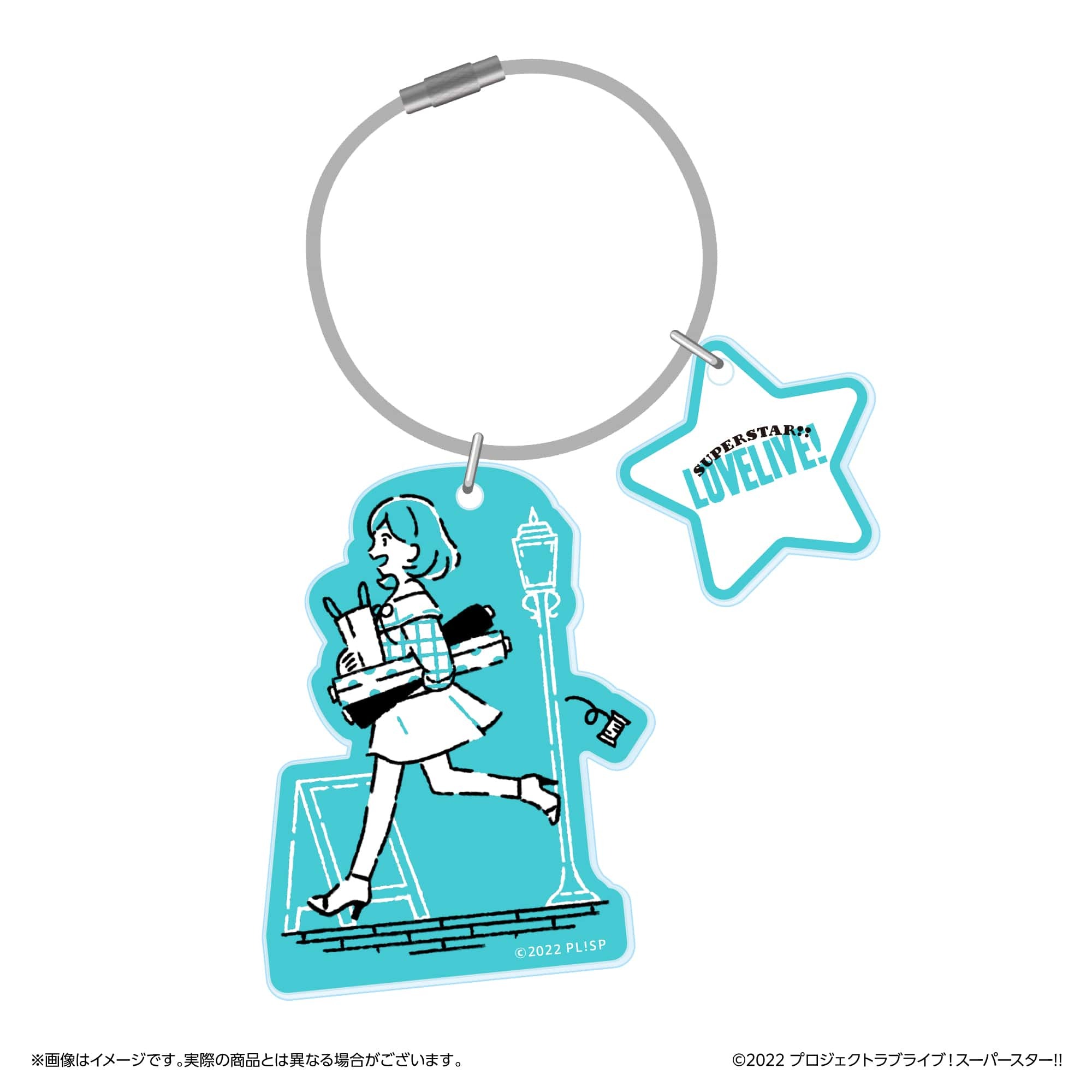 ラブライブ！スーパースター!!  ワイヤーリングアクリルキーホルダー 唐 可可