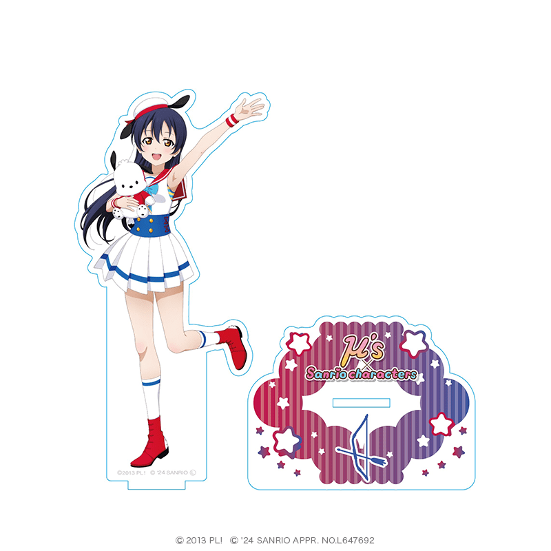 ラブライブ！×サンリオキャラクターズ アクリルスタンド 園田海未×ポチャッコ